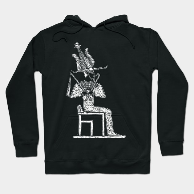 Ancient Egyptian God Osiris Hoodie by LaForma